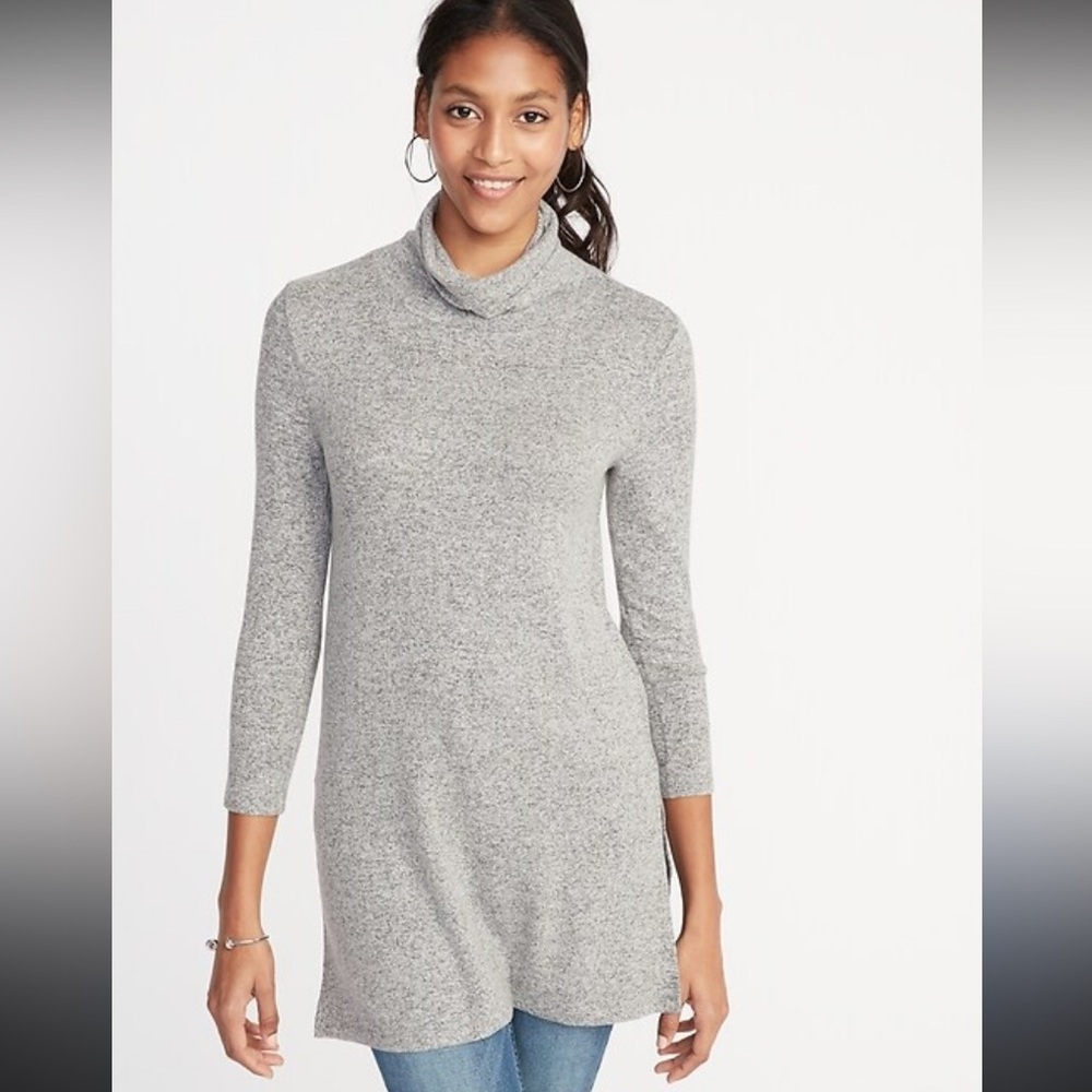 GAP Light Gray Women's Cowl Neck Sweater